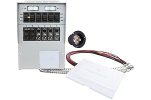 30 Amp ProTran2 6-Circuit Transfer Switch with Manual Lever and Power Inlet Box