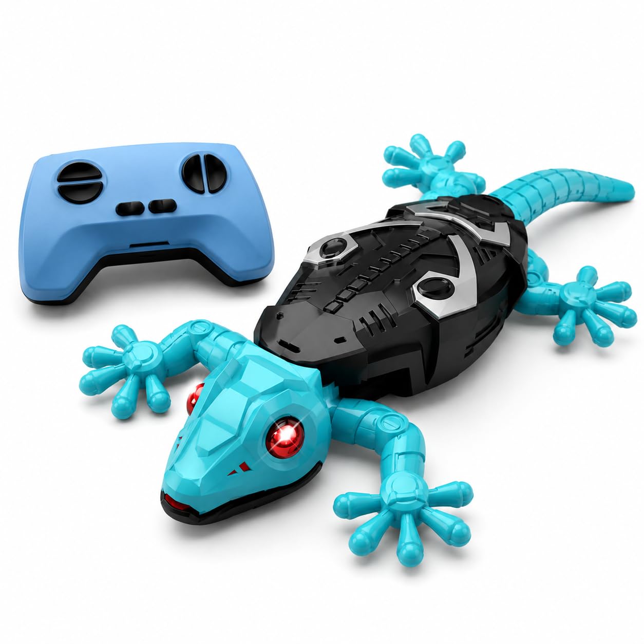 Wall Climbing Lizard Toy Remote Control with LED Eyes | Wall Crawler Gecko | Floor Ceiling Crawling Climbs Walls & Floors | Rechargeable RC Toy | Funny Prank Toys-image-20