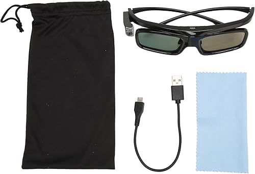 Miniatura 6 de Gafas 3D profesionales 144Hz USB recargables 3D obturador activo para todos los proyectores 3D Dlp Link Gl1800 (GL1800)