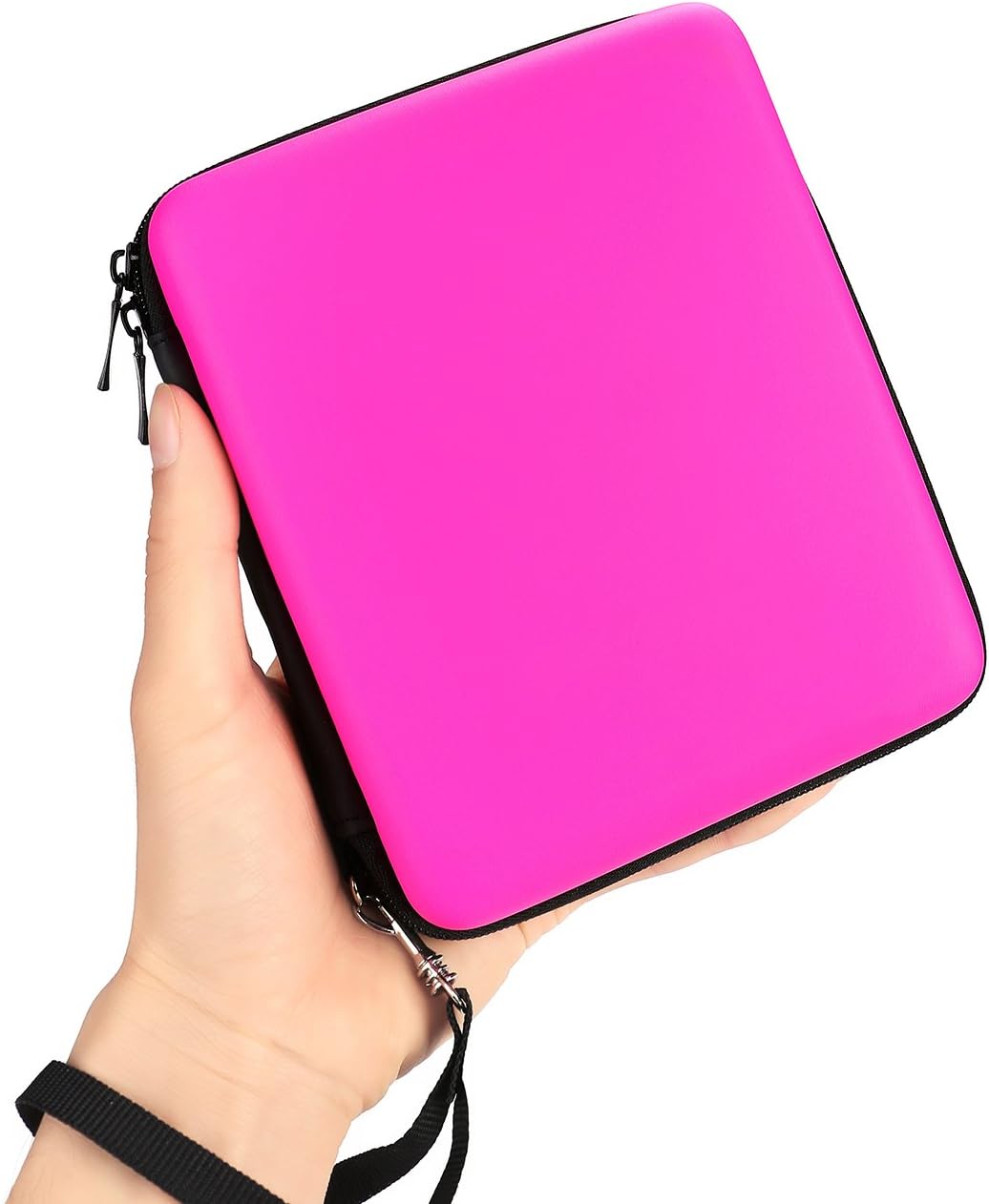 AKWOX Replacement for 2DS Case, Hard Travel Protective Carrying Case for 2DS + 2 Pack (4 Pcs) HD Clear PET Film Screen Protector for 2DS Top and Bottom Screen (Pink)