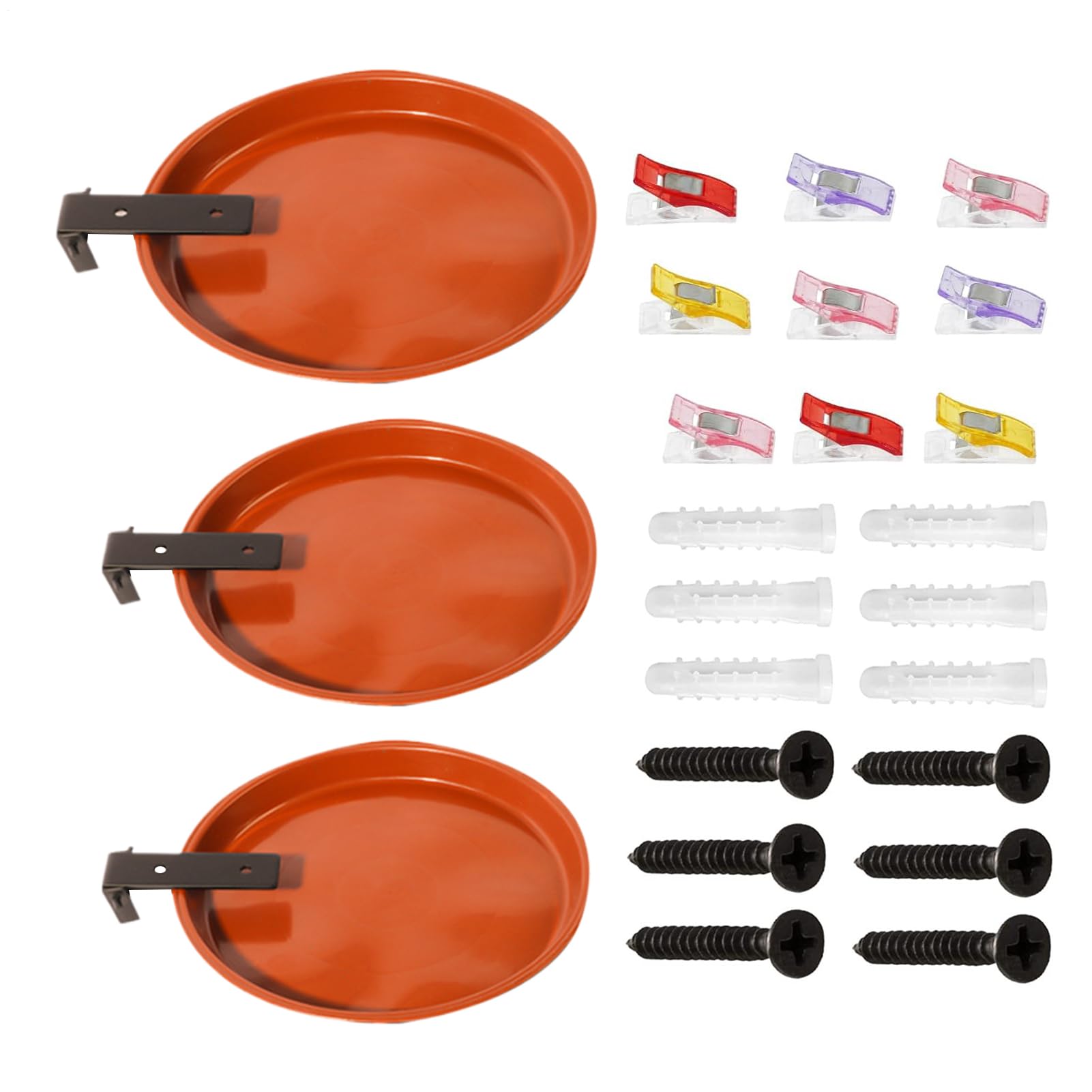 Abreuvoir pour oiseaux sauvages x3 en kit complet de bols pour jardin et balcon
