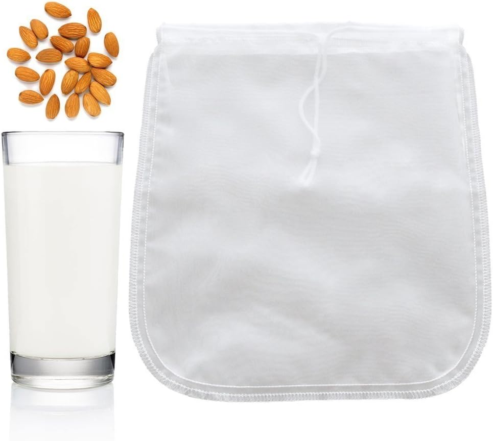 Slivercolor Nut Milk Bag Reusable Almond Milk Bag and All