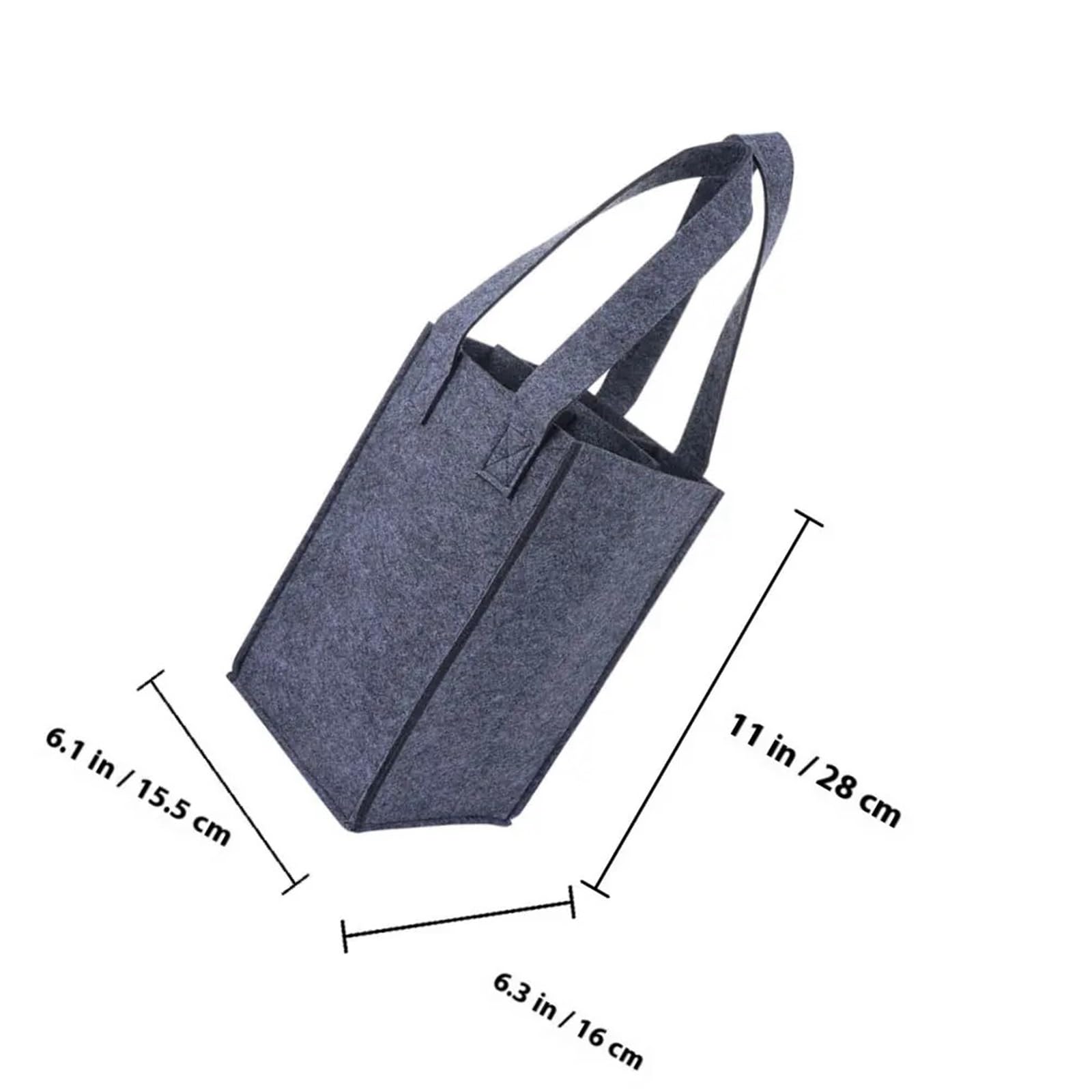 4Pcs Foldable Felt Wine Carrier Tote Bag Multi Bottle Organizer Bags Portable Travel Camping Picnic für Wein & Bier