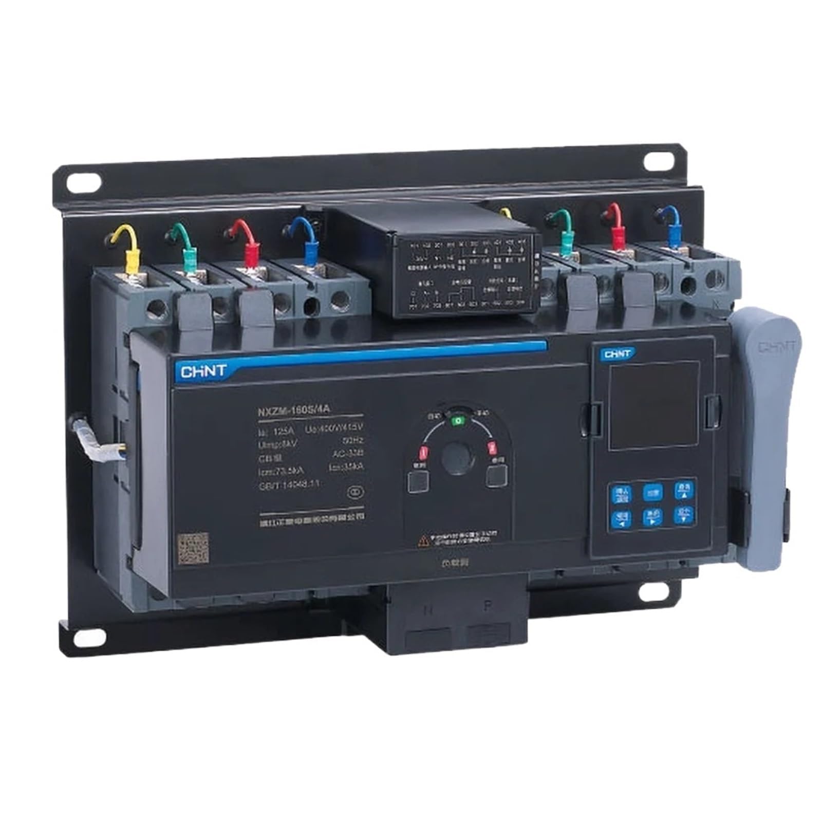 JNURGWLYH NXZH-250S/4B 125A 160A 250A 400A 4P ATS Dual Power Automatic Transfer Switch Single Three Phase(NXZM-250S 4B)