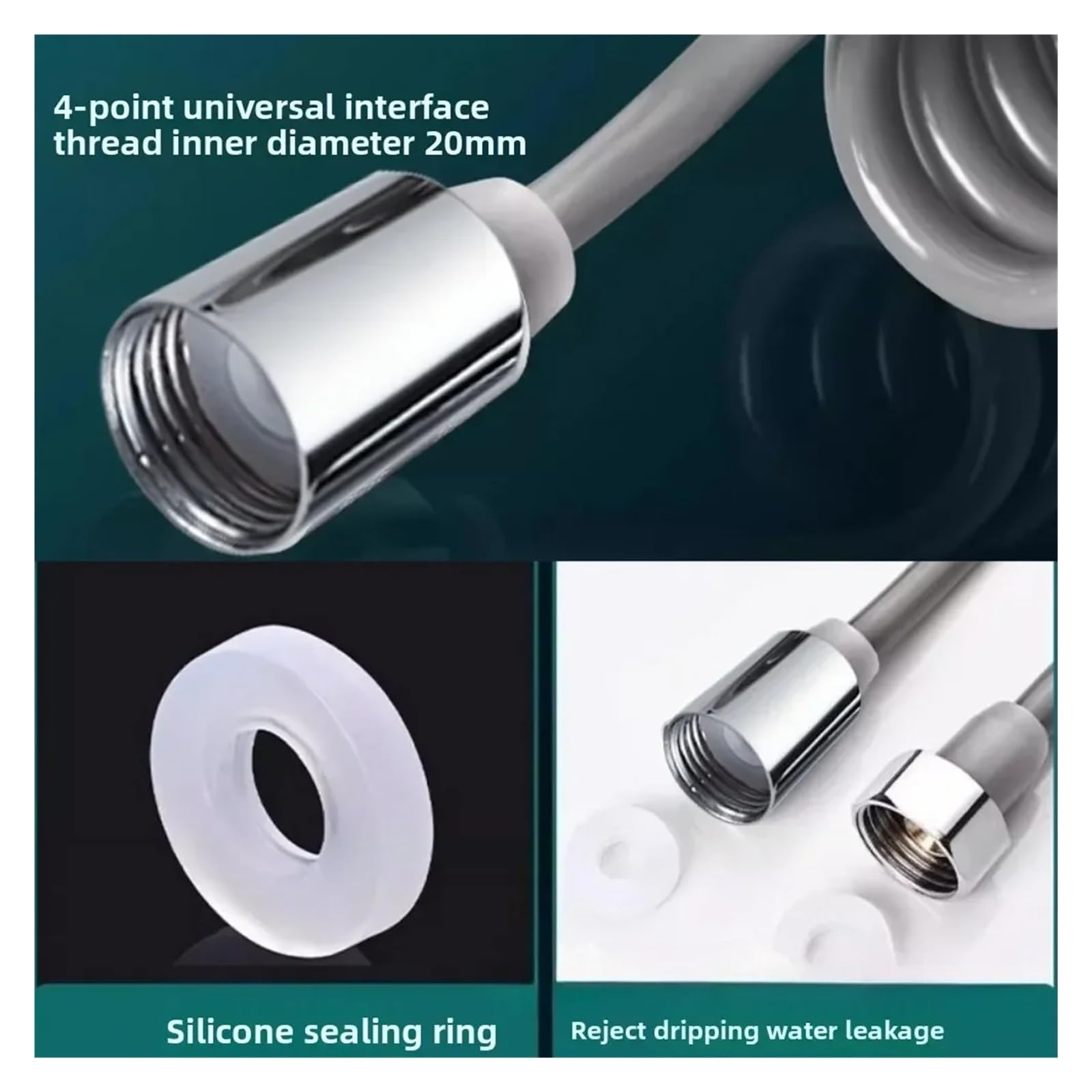 Manguera de jardín extensible de 5 a 15 m, tubo de agua retráctil flexible para uso en interiores y exteriores, G1/2, ajuste universal para ducha, inodoro y riego de plantas (negro, 3 m)