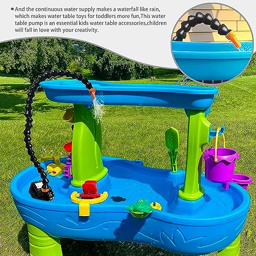 Image of Water Table Pump,Universal Joint Pipe Water Table Pump,Kids Water Table Accessories,Fun Summer Outdoor Water Game Toys for Kids