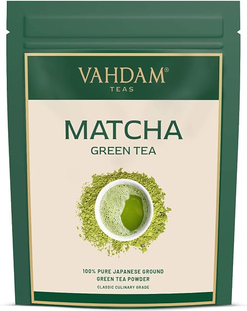 VAHDAM, Matcha Tea Powder (50 Cups,3.53oz) Pure Authentic Japanese Matcha Green Tea Powder | Classic Culinary Matcha From Japan