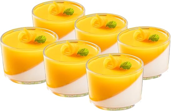 Baalaka Ramekins Oven Safe, Creme Brulee ramekins set of 6, Small Glass Bowls 4oz, Dipping Sauce Cups, Clear Salad Dressing Container and Dessert Bowls for Custard