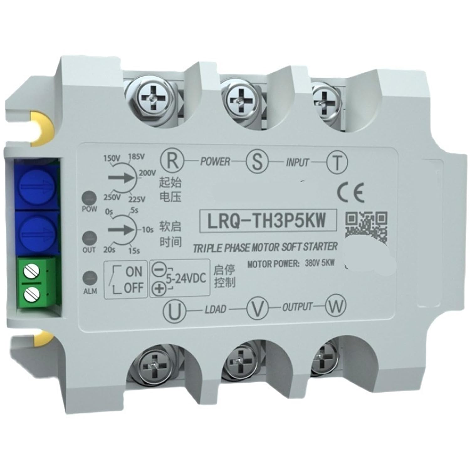 Three/Single Phase Motor Soft Starter Online Slow Start Module Solid State Relay Decompression and Step-Down Controller(3 Phase 8KW Module)