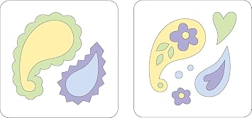 Provo Craft Cuttlebug 2"X2" Two-Step Dies 2/Pkg-Paisley