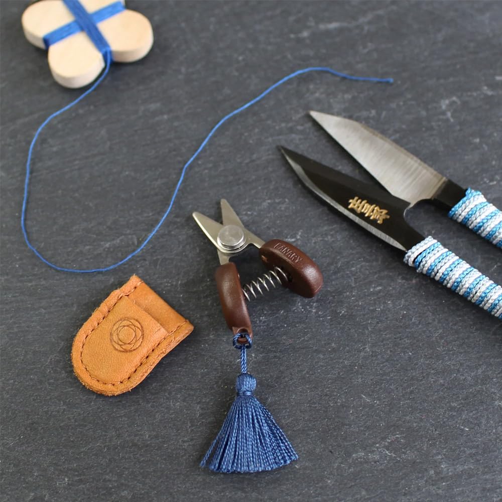 Cohana Mini Ciseaux Seki 1 unité Acier et Cuir Outil de couture et broderie