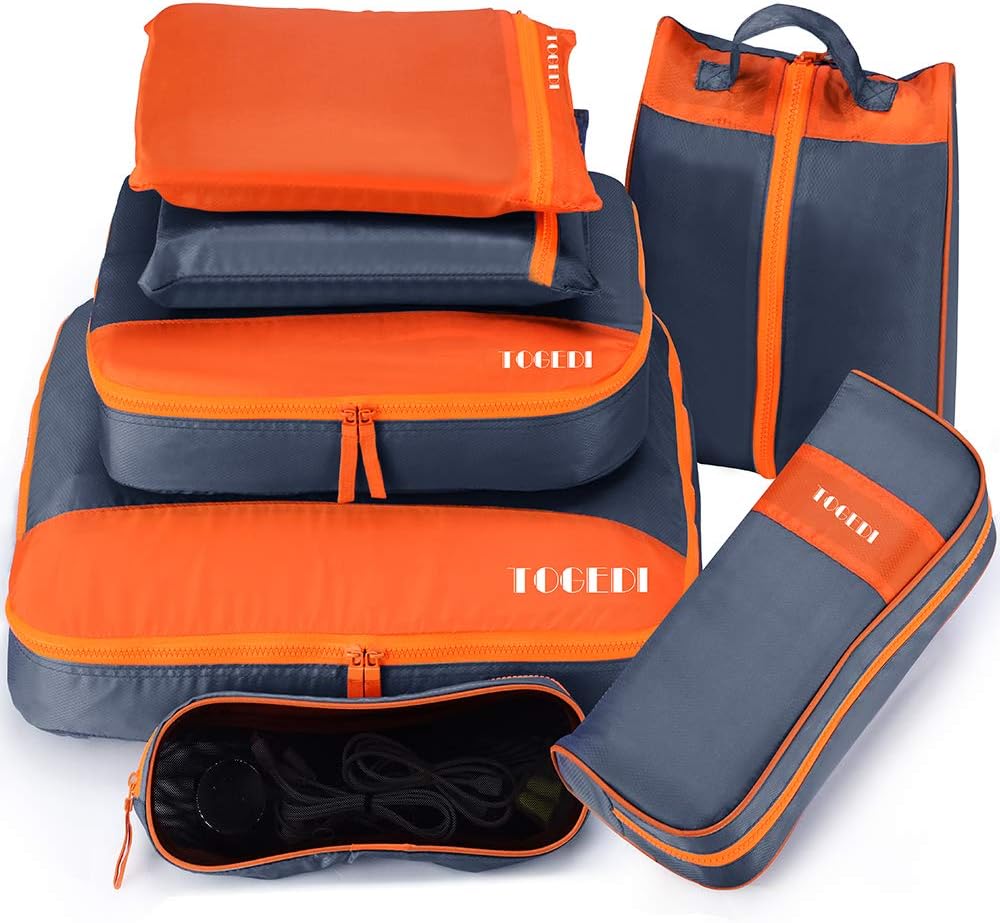 Packing Cubes for Travel Luggage Organizers 7 Set Suitcase Travel Accessories Cubes with Laundry Bag