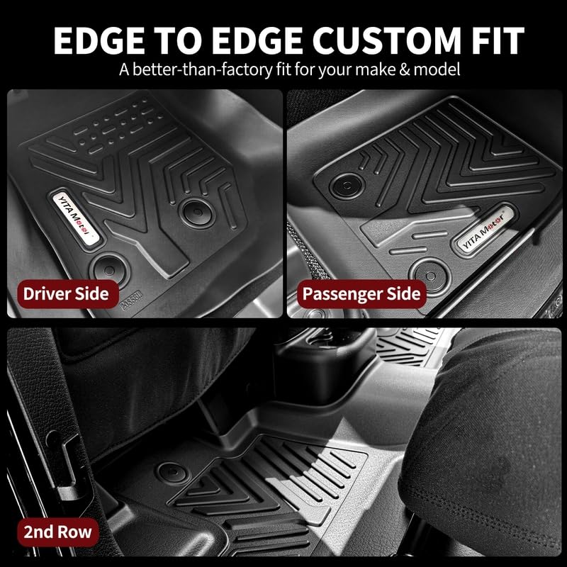 YITAMOTOR Floor Mats Compatible with Jeep Wrangler JK Unlimited 4 Doors 2014 2015 2016 2017 2018 Not for — view 6