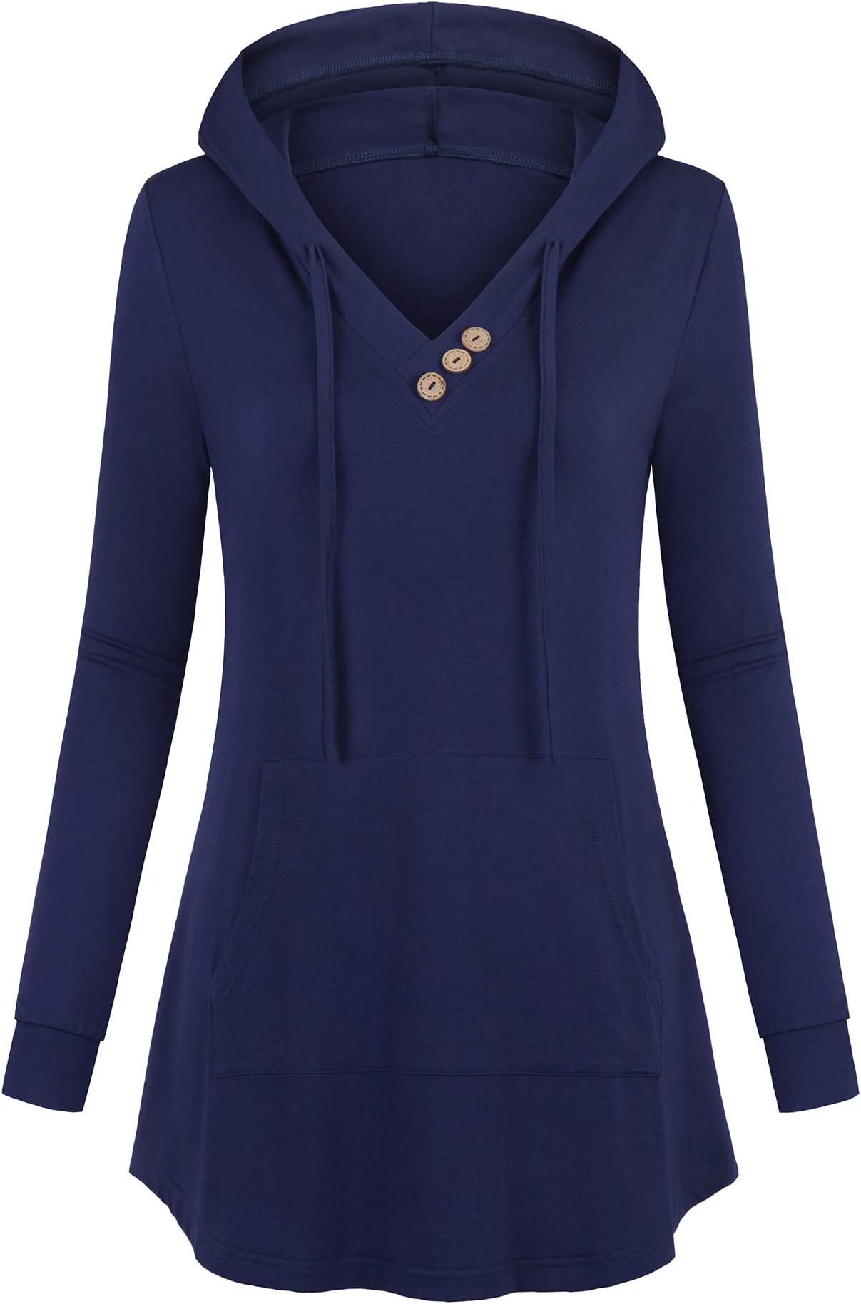 Helloacc Womens Notch Neck Floral Tunic Shirts 3/4 Roll Sleeve Work Casual Tops