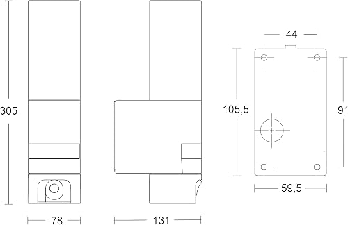 Steinel Led Outdoor Light L 625 Cam with 2K Surveillance Camera, Intercom System, Motion Detector, Dual-Band Wi-Fi 6, Opal Glass, Aluminium, Anthracite - 7