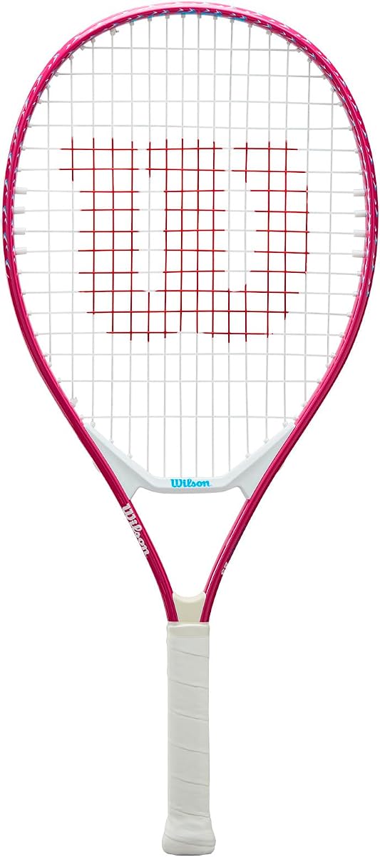 Raqueta de tenis recreativa para niños Ultra Power de 23" - Rosa/Blanco/Azul