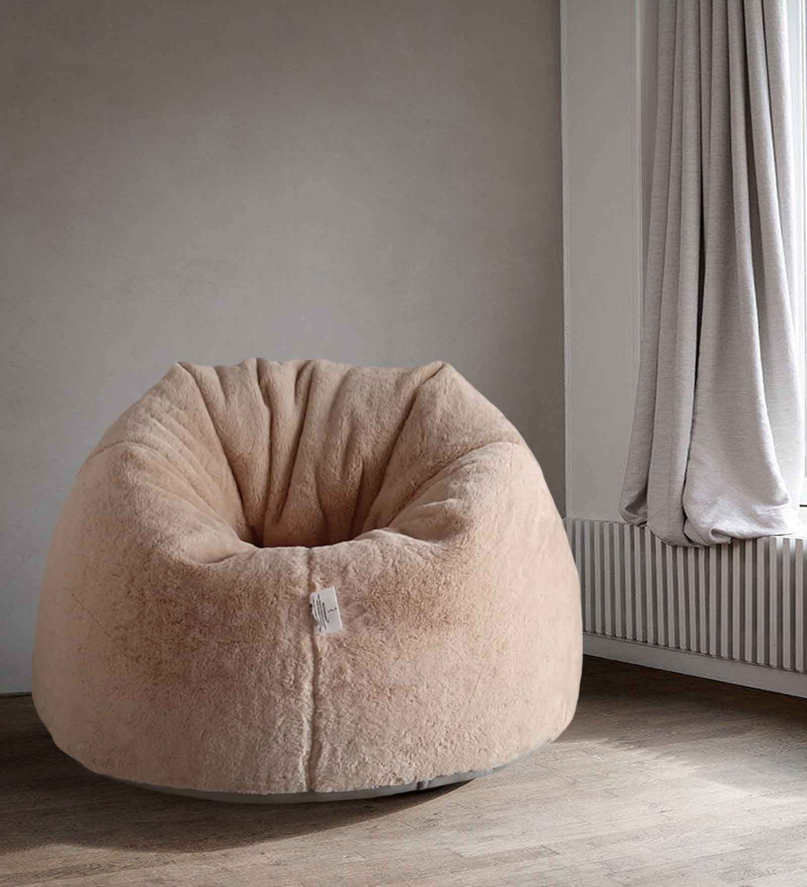Buy Mollismoons Bean Bag Fur Bean Bag Leather Bean Bag Sofa Bean Bag