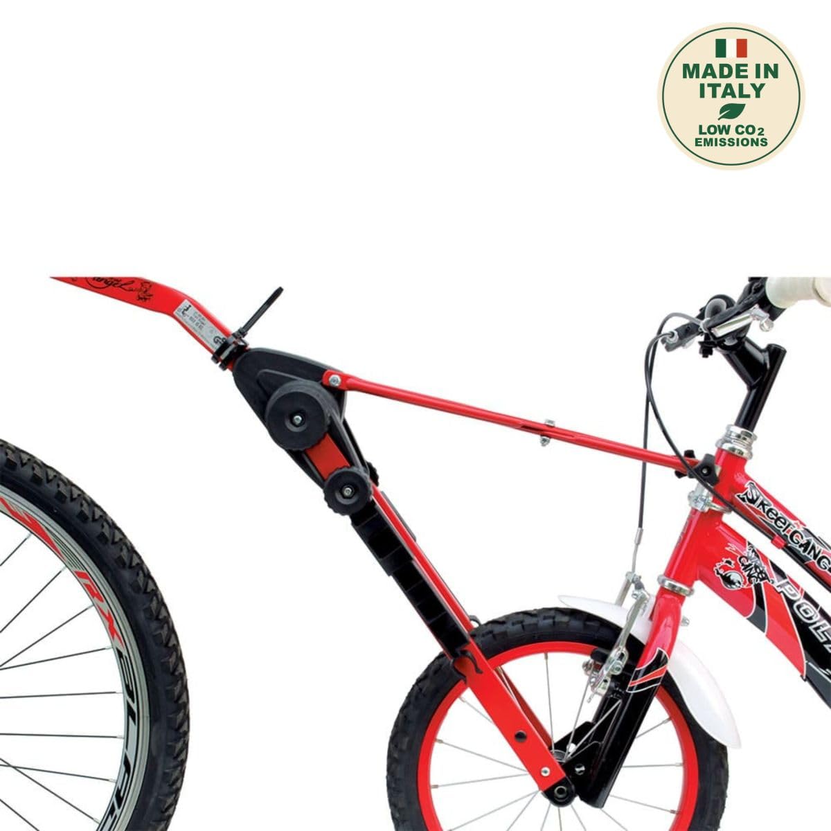 Peruzzo 304/R Trail Angel, drążek tandemowy, 12"-20", czerwony (1 sztuka)