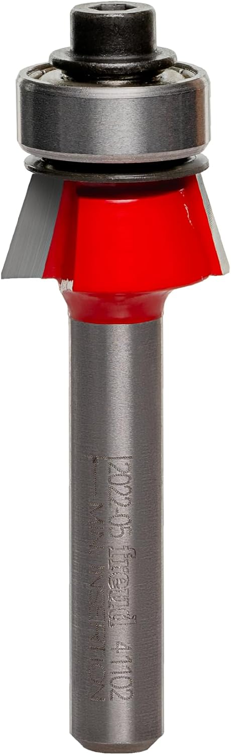 Freud 41-102: 19/32" (dia.) Bevel Trim Bit with 1/4" shank, 15¡angle