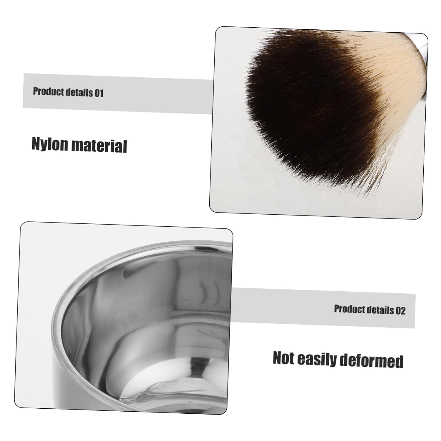 Men's Shaving Brush Set with Soft Nylon Bristles Shaving Bowl and Brush Stand for Convenient Storage and Hygienic Use for Wet and Grooming Needs