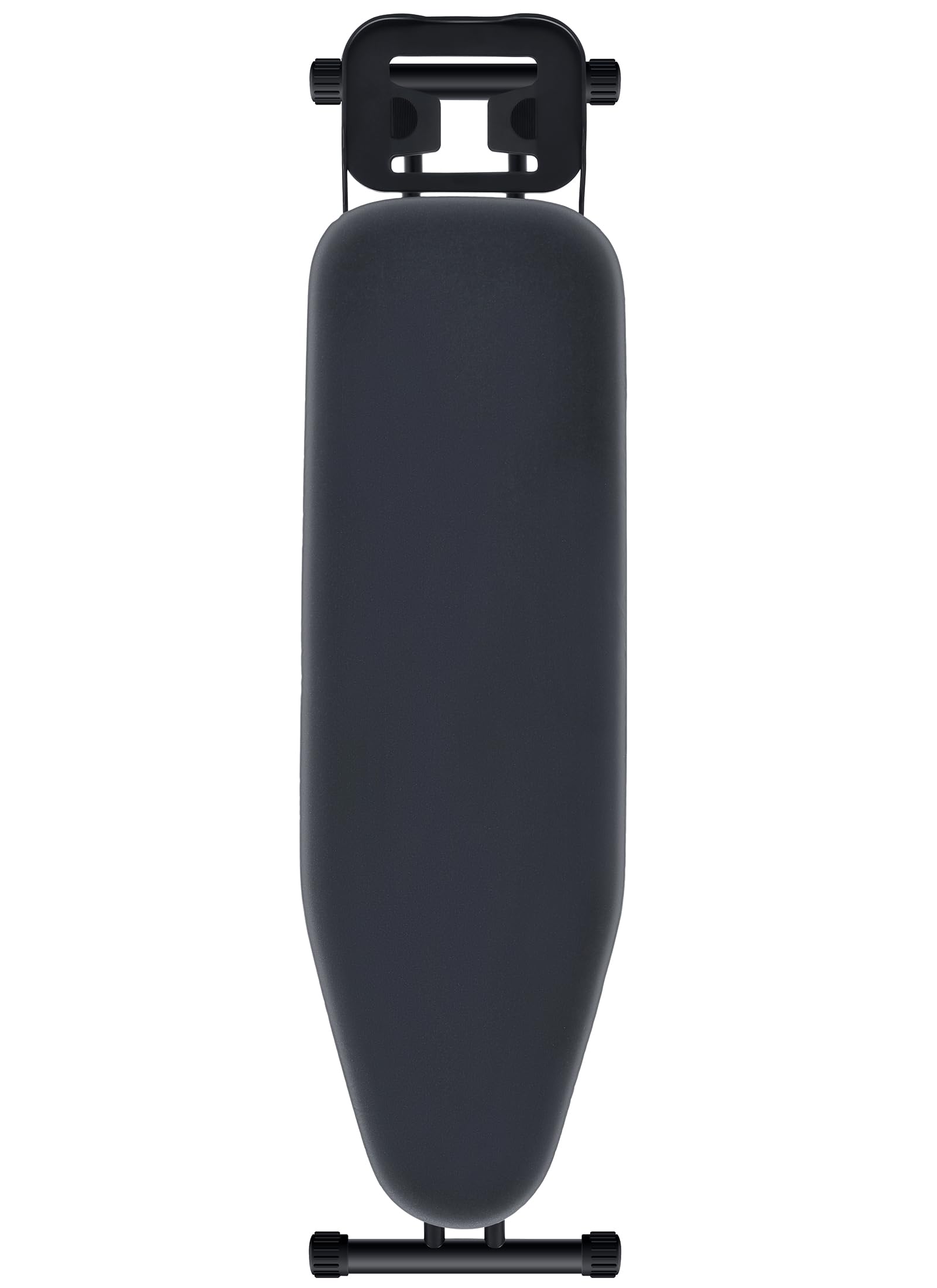 Ironing Board, Metal Panel Iron Board |43" X 13" W/with Iron Rest | Full Metal Construction| Height Adjustable | Heat & Scorch Resistant Fabric | Anti-Skid Feet | Heavy Duty| Easy to Fold|grey