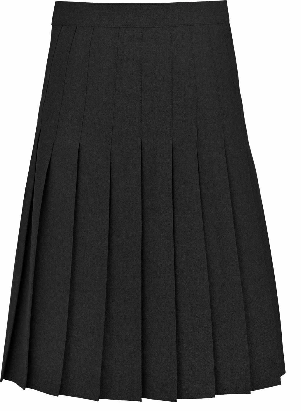 Metluq M0d4 Girls Black Women All Round Knife Pleated School Uniform Mini Skirt Knee Length Skirt