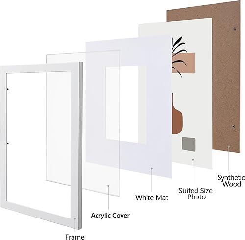 Miniatura 2 de eletecpro Paquete de 10 portarretratos de 4 x 6 pulgadas, 4 piezas de 5 x 7 pulgadas, 2 marcos de fotos de 8 x 10 pulgadas, decoración de pared o