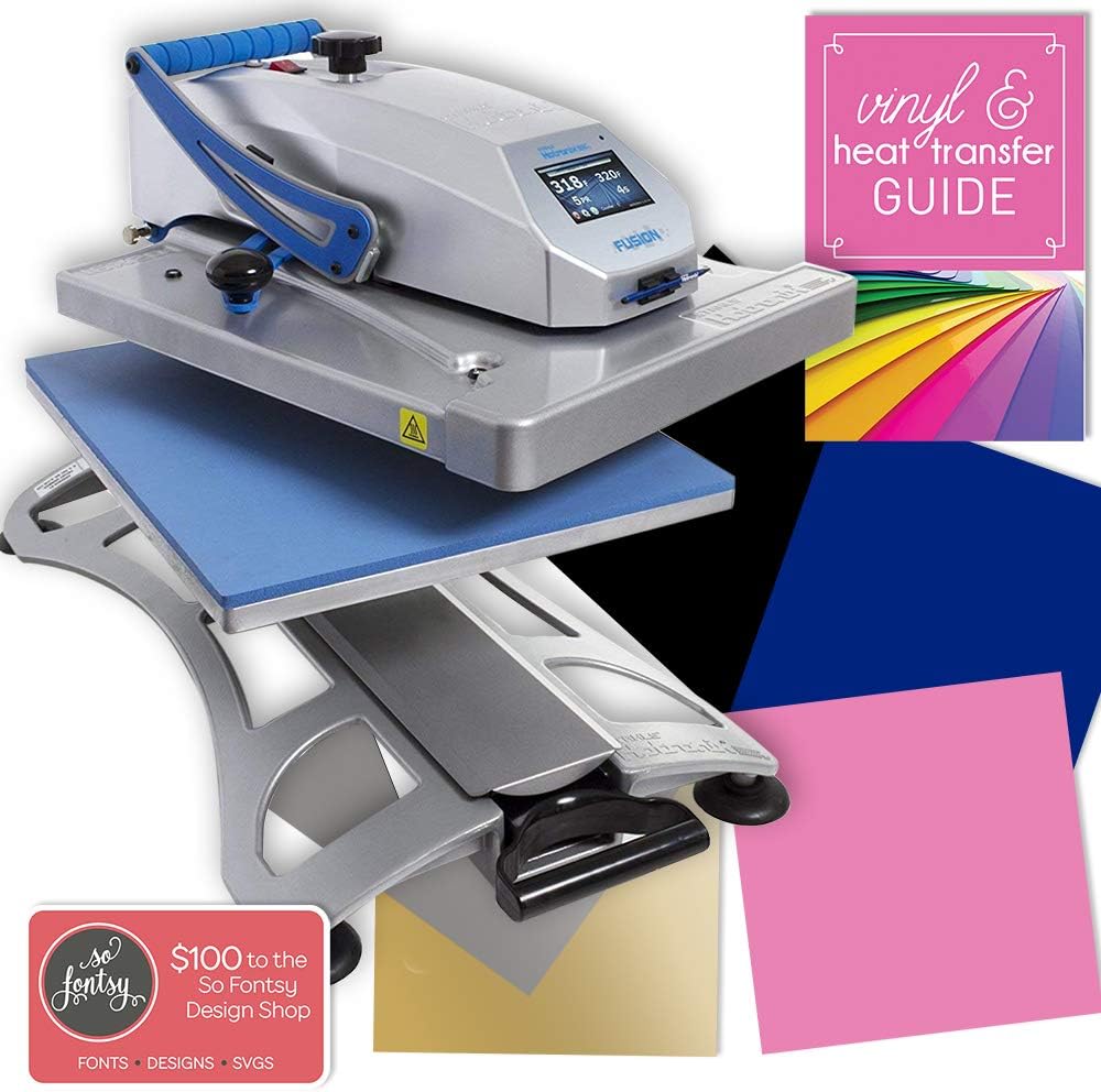 Hotronix Fusion Swing Away Heat Press Bundle 16" x 20" with Updated Fusion IQ Interface - Warranty- Made in USA - Commercial Grade