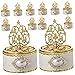 MAGICLULU 12pcs European Style Candy Box Treat Storage Holders for Weddings Birthdays Christmas and Party Favors for Sweets Snacks and
