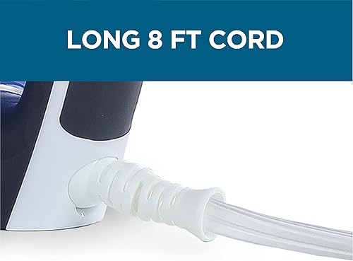 Miniatura 6 de COMMERCIAL CARE Plancha de vapor, vaporizador de 1500 vatios para ropa, plancha portátil autolimpiante, azul