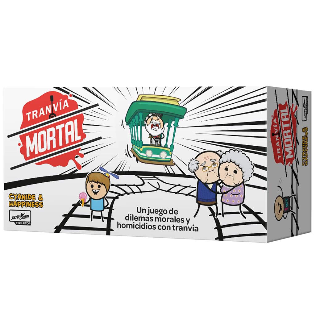 Lucky Duck Games | Deadly Tram | Adult Party Game | Ages 16+ | 3 to 13 Players | 15 Minutes per Game