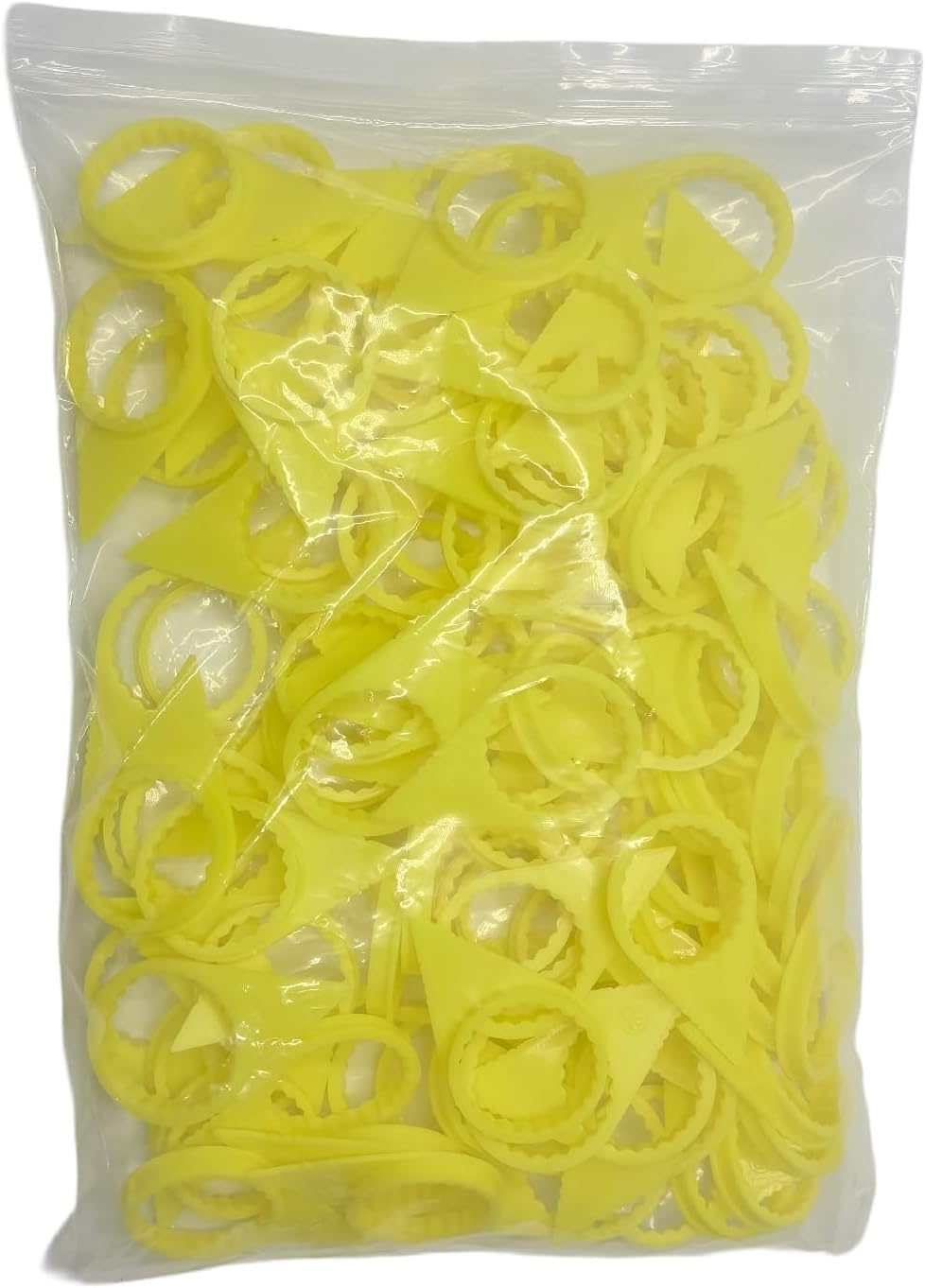 100PCS Wheel Nut Loose Warning Indicators - High Visibility Yellow, Fits 33MM Lug Nuts & 22MM Studs, for Vehicle & Fleet Safety