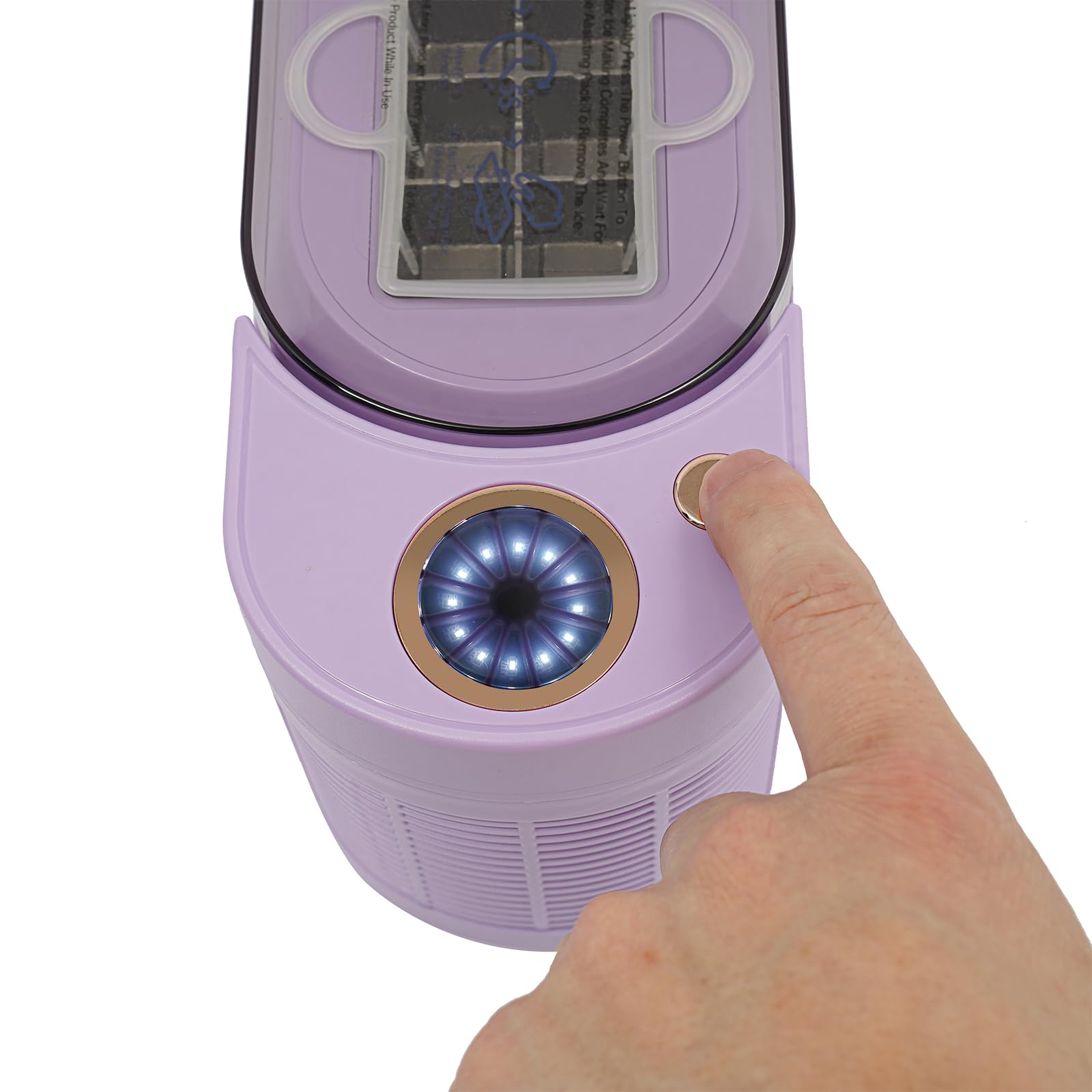 Máquina para hacer cubitos de hielo, 12 V, minimáquina de hielo para encimera, compacta para casa/coche/viajes (morado)