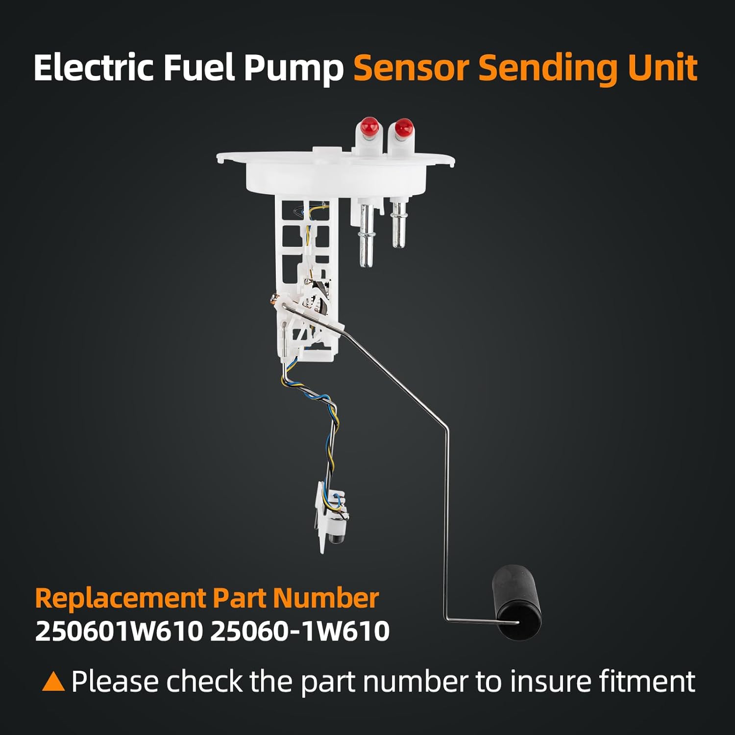 25060-1W610 Electric Fuel Tank Pump Level Sensor Sending Unit Compatible With Nissan Pathfinder V6 1998-2004 3.3L 3.5L Replaces 250601W610