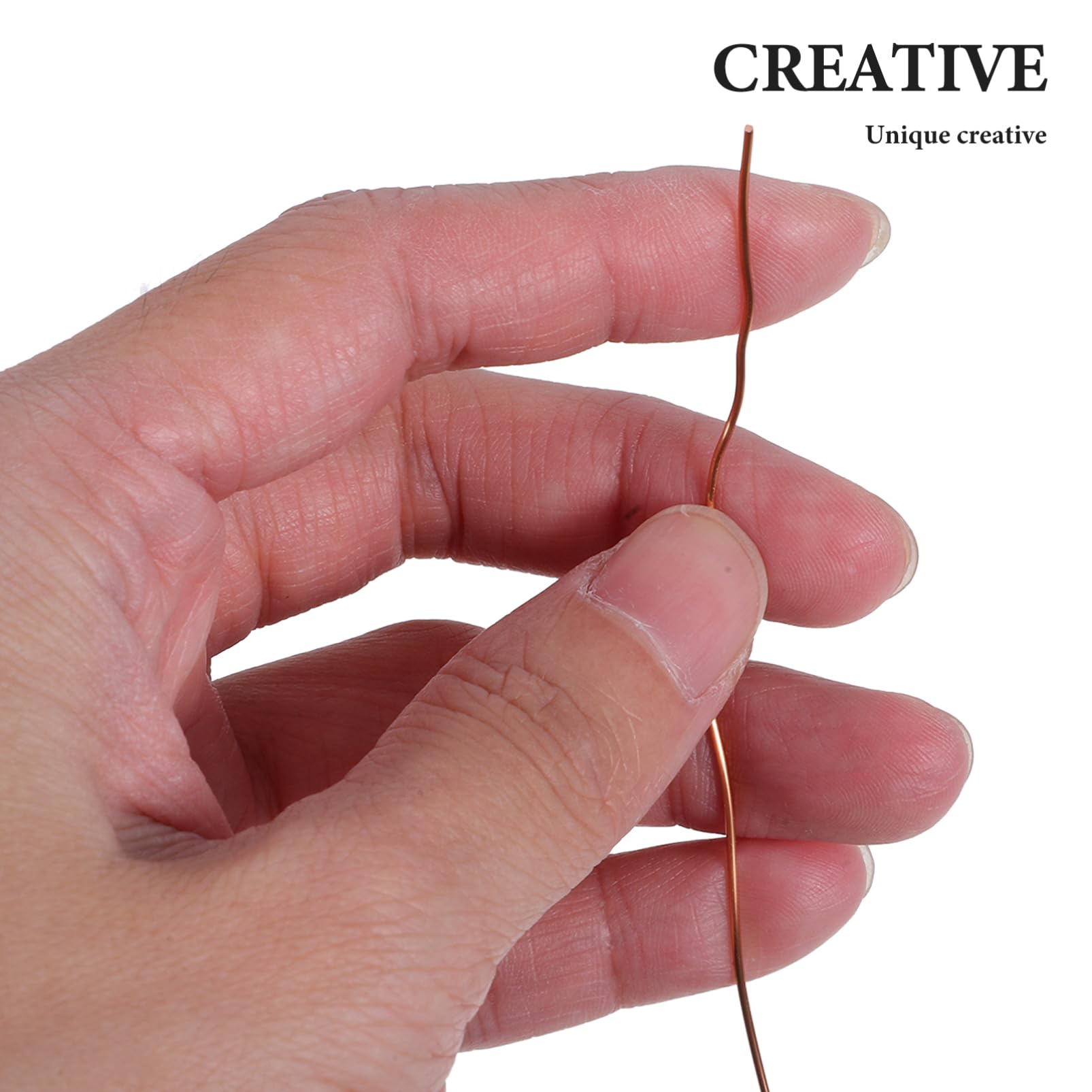 Filo Artigianale in Rame per Gioielli, Grande Bobina Flessibile | Resistente allo Sbiadimento, per Wire Wrapping e Perline, Include Materiale Termoretraibile