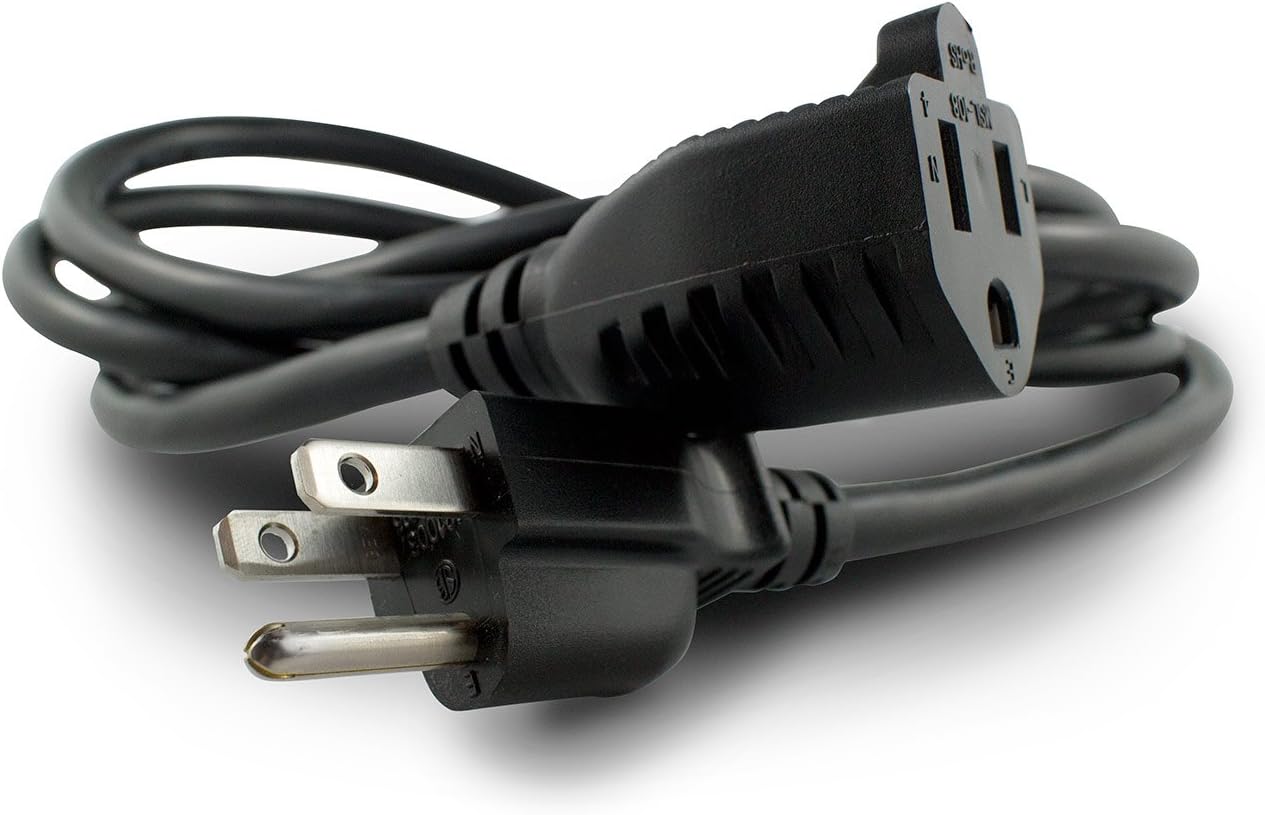 15-Feet 3 Prong Extension Cord, UL Listed