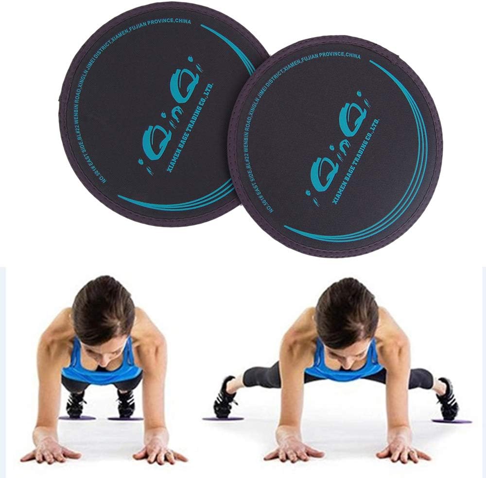 Exercise Core Sliders for Working Out, Dual Sided Sliding Discs Use on Hardwood Floors, Workout Glider Discs Abdominal & Total Body Gym Exercise Equipment for Home