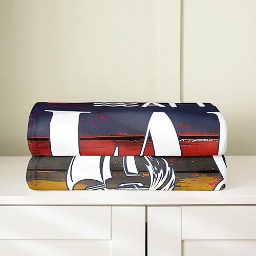 Miniatura 4 de Lake House - Manta de franela de forro polar para niños, 90 x 90 pulgadas, para todas las estaciones, para sofá, manta rústica de granja, manta de