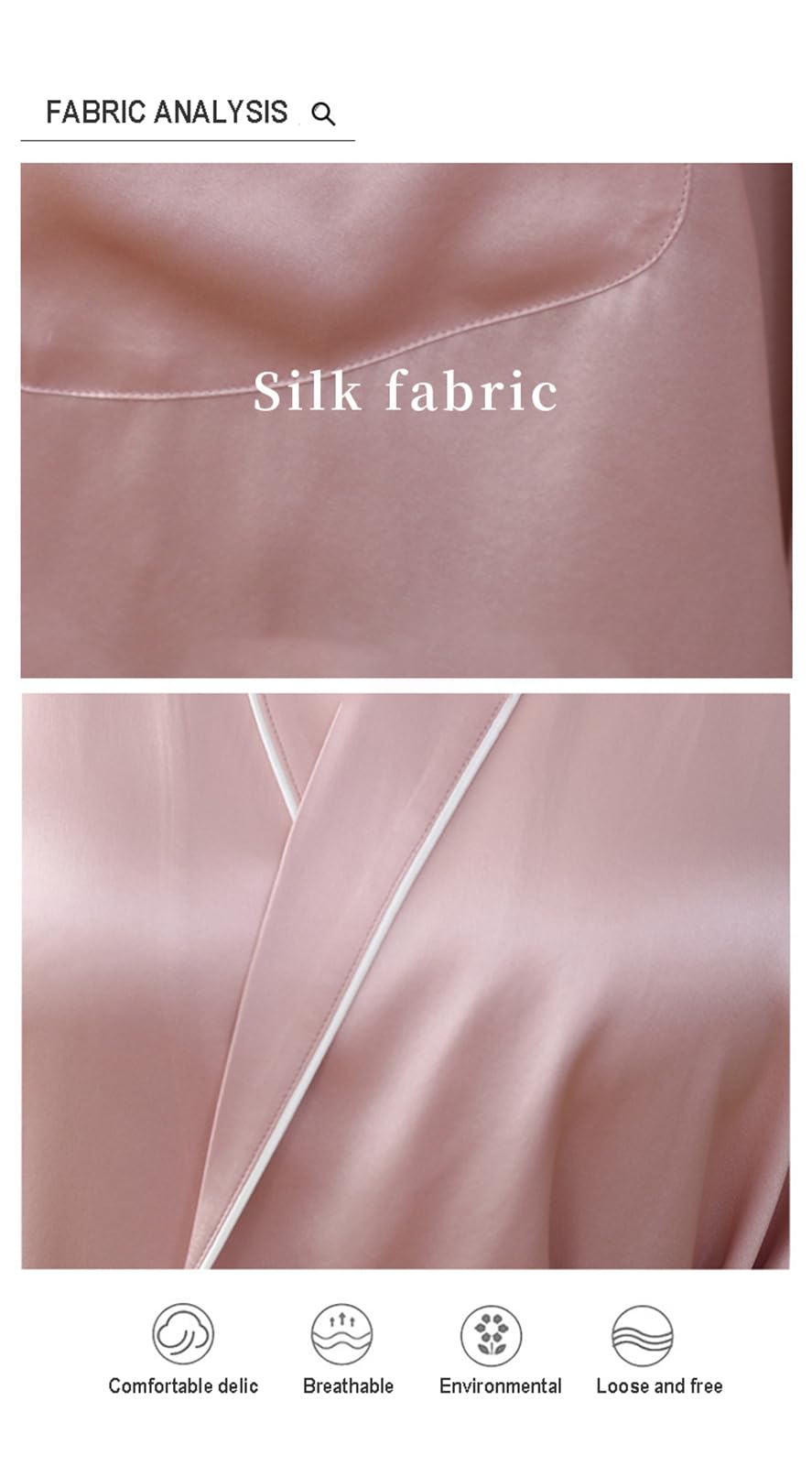 Damen Seide Nachthemden,19 Mama Sexy Satin Nacht Bademäntel Damen Satin Nachthemd,Weiß,L