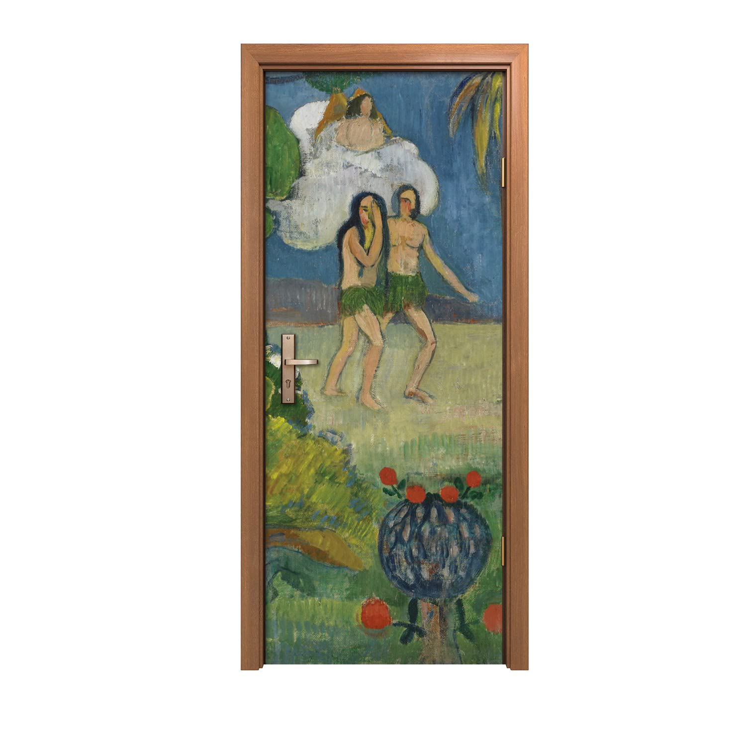 Autocollant de porte Le Paradis Perdu Gauguin finition murale