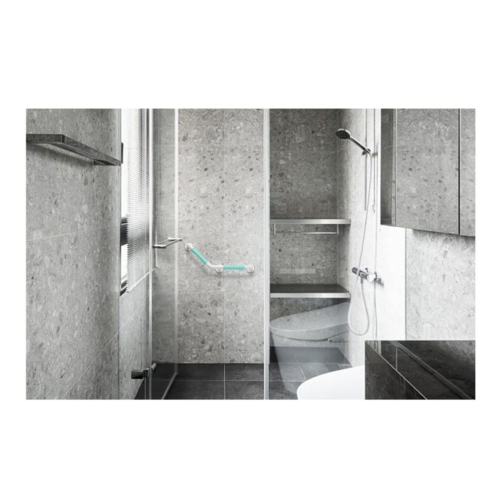 asidero de ducha, Barra de Agarre for Ducha Barra de Agarre de Seguridad for Baño Barandilla de Bañera con Ángulo de 135 Grados Mango Antideslizante Montado en la Pared Barra de Agarre for Inodoro de