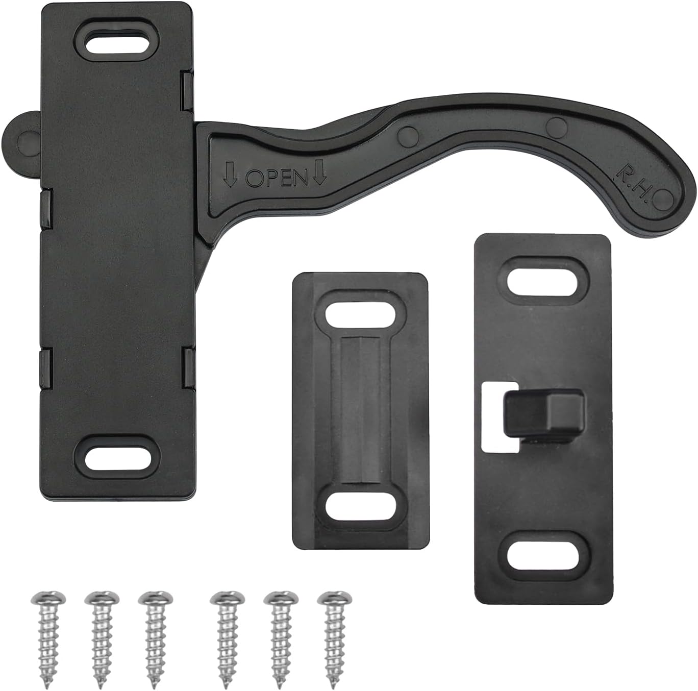 RV- Screen Door Latch Right Hand Handle Kit - Camper Motorhome Travel Trailer