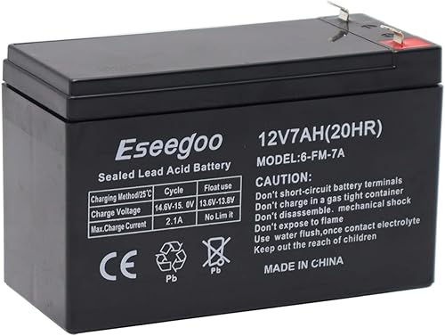 Batería de plomo ácido sellada recargable de 12 V 7 Ah (SLA) Reemplazo de batería de alarma de incendio y seguridad de 12 voltios 7AH para el hogar