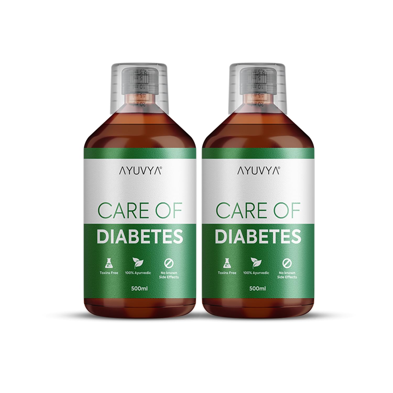 Ayuvya Care of Diabetes Juice| Helps Maintain Blood Sugar Levels | Helps Improve Insulin Production and Pancreatic Health| 500ml (Pack of 2) | As Seen on Shark Tank