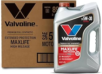 Extended Protection High Mileage with Ultra MaxLife Technology 5W-30 Full Synthetic Motor Oil 5 QT, Case of 3