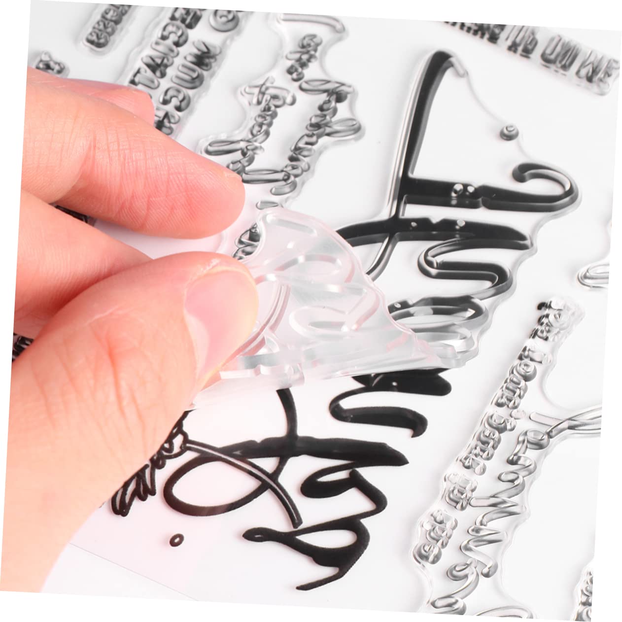 Transparente Silikonstempel 8 Stück Mit Verschiedenen Mustern Klare Zeichenvorlagen Sichere Kunststoffgriffe Für Kinder Scrapbooking Und Selbstgemacht Basteln