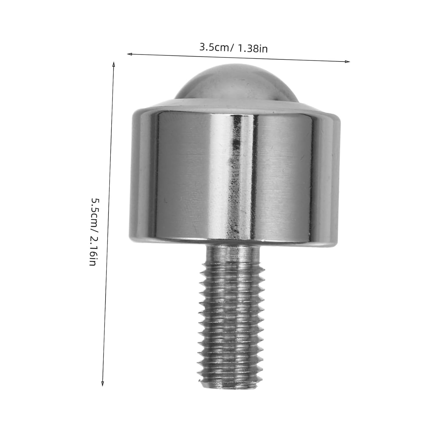 Luxshiny Threaded Ball Transfer Bearing Roller with Steel Stem Ball Transfer Bearings for Industrial Automation Equipment Lightweight Caster for Commercial Machinery Applications
