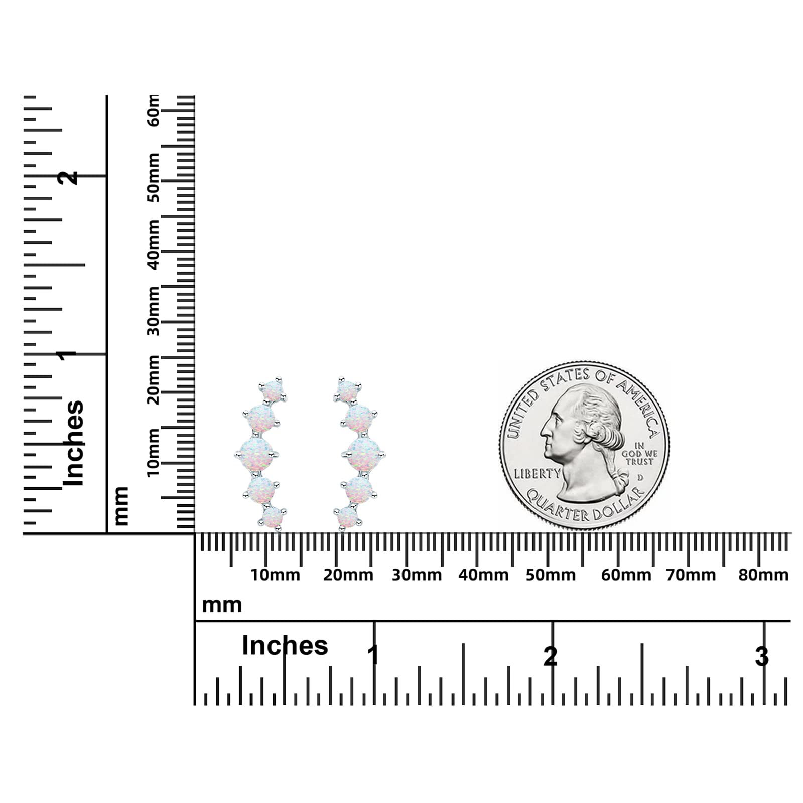 Opal-Ohrstecker für Frauen, hypoallergenes Sterlingsilber, Geburtsstein im Marquise-/Oval-/Rundschliff, Weihnachts- und Geburtstagsgeschenke für Frauen