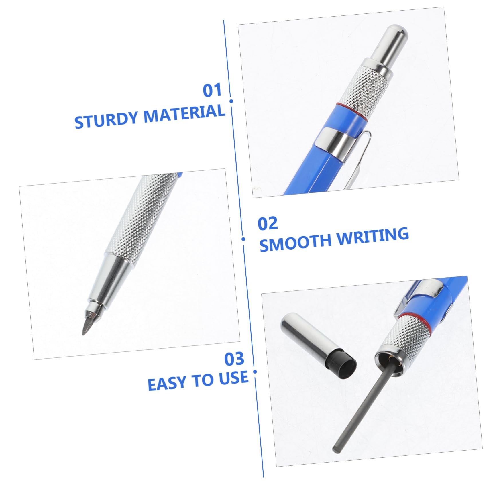 5 Sätze Automatisches Bleistift Set für Zeichnung und Schreiben Nachfüllminen Ergonomisches Design für Schüler und Bürobedarf Entwerfen und Skizzieren
