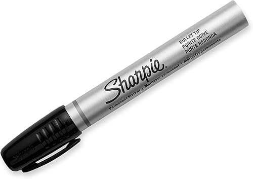 Miniatura 2 de Sharpie Pro Industrial Strength Marcadores permanentes con punta de bala, tinta negra, 12 unidades